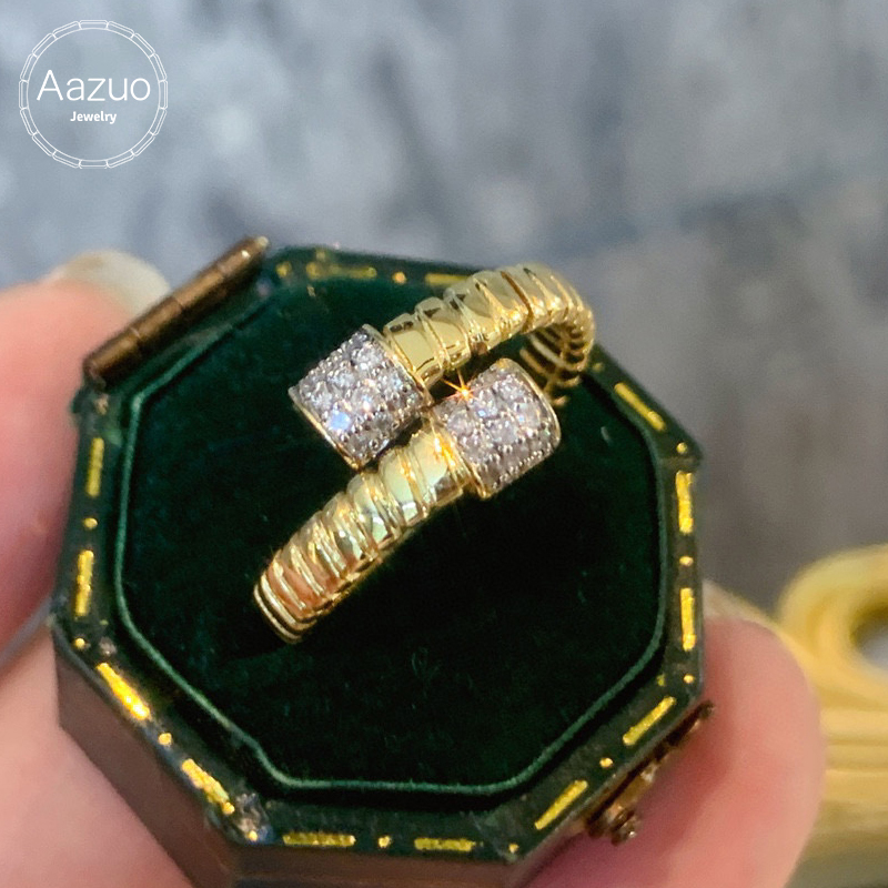 Vintage Fashion Instagram - Anillo Aazuo de Oro Amarillo de