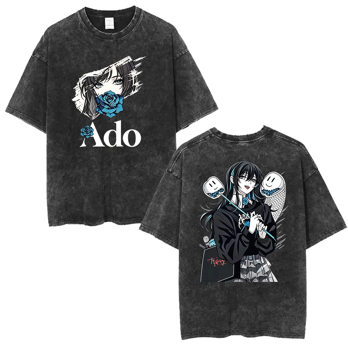 Vintage Fashion World - Camisetas Vintage Lavadas Ado Hibana WORLD