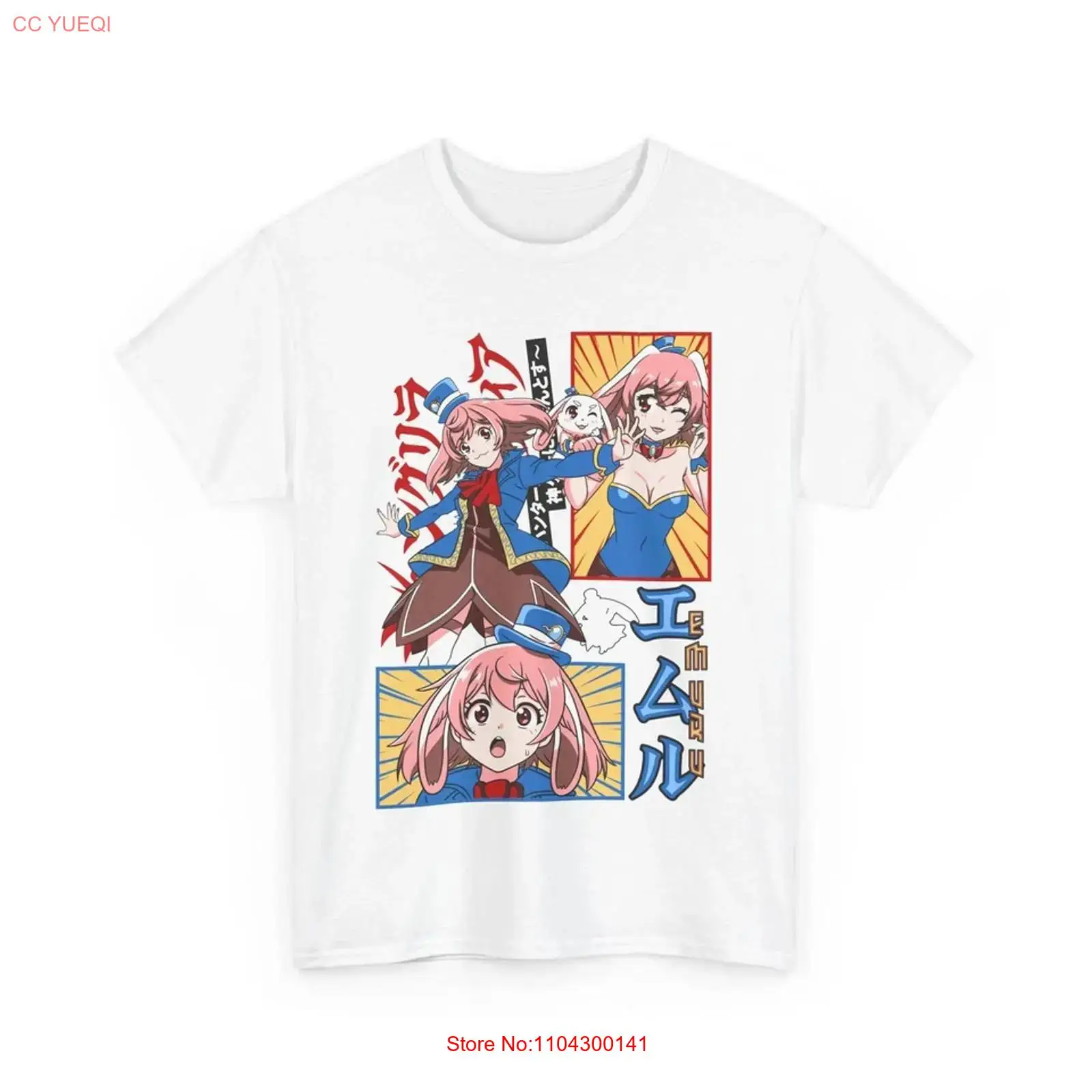Vintage Fashion La - Camiseta Shangri La Frontier Bunny, estilo