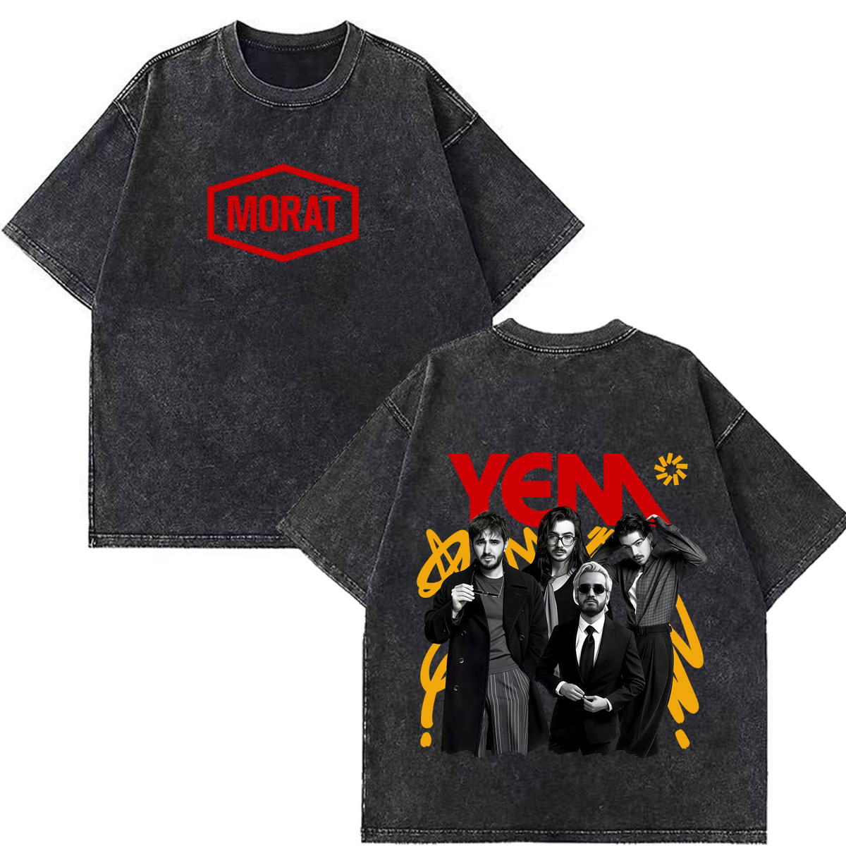 Vintage Fashion World - Camisetas con Estampado de la Banda