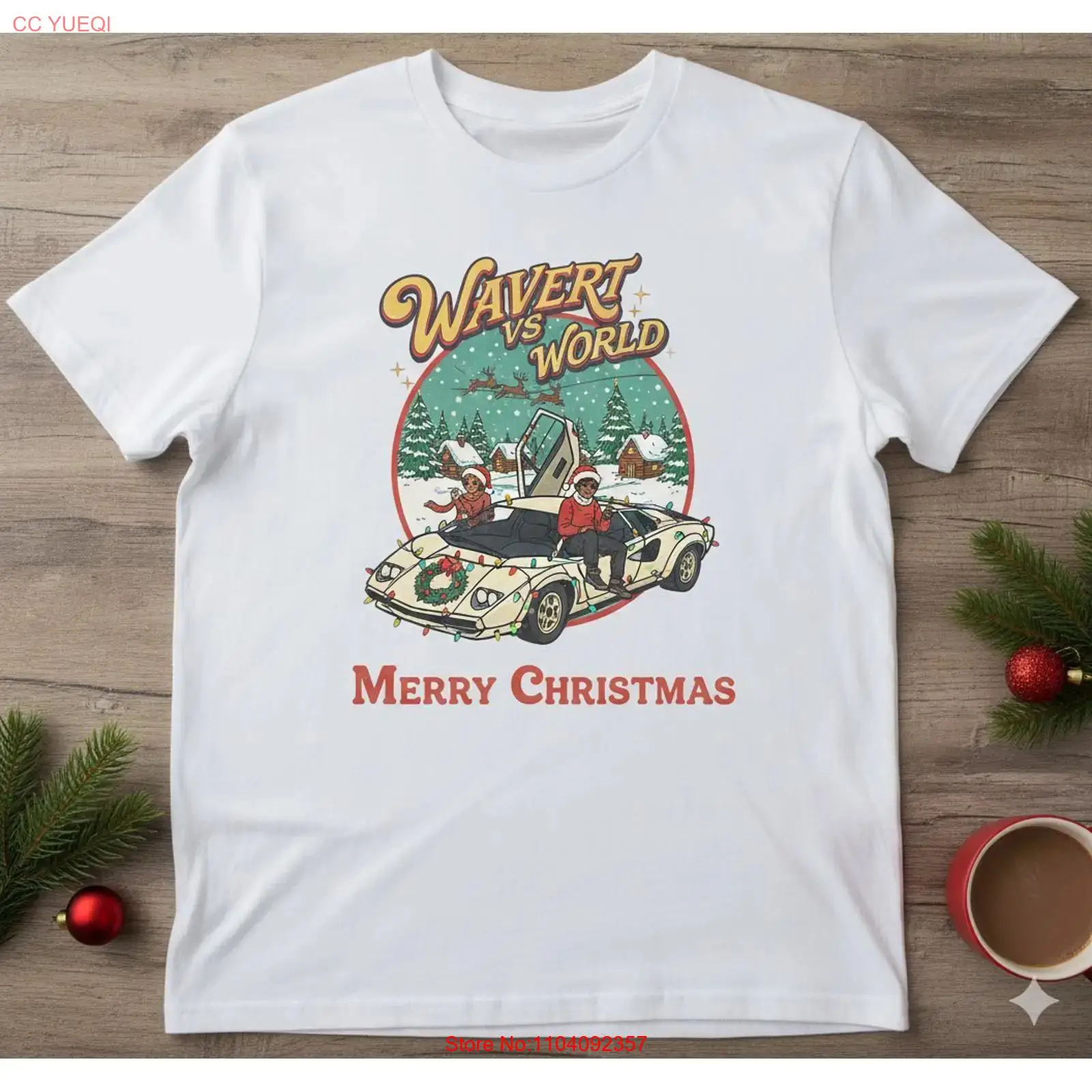 Vintage Fashion World - Camiseta Rara y Nueva de Navidad