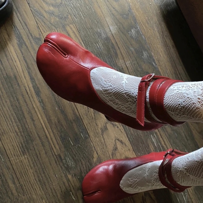 Vintage Fashion Women Dresses - Zapatos de tacón alto de cuero