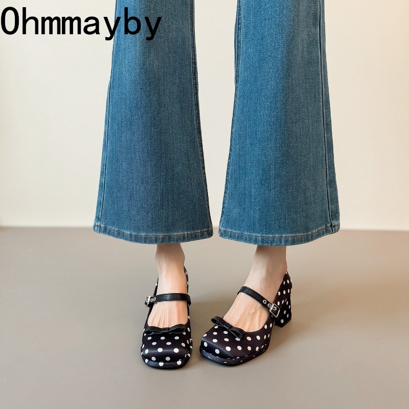 Zapatos Mary Jane de tacón gru - Vintage Fashion Women Dresses reseña y precio