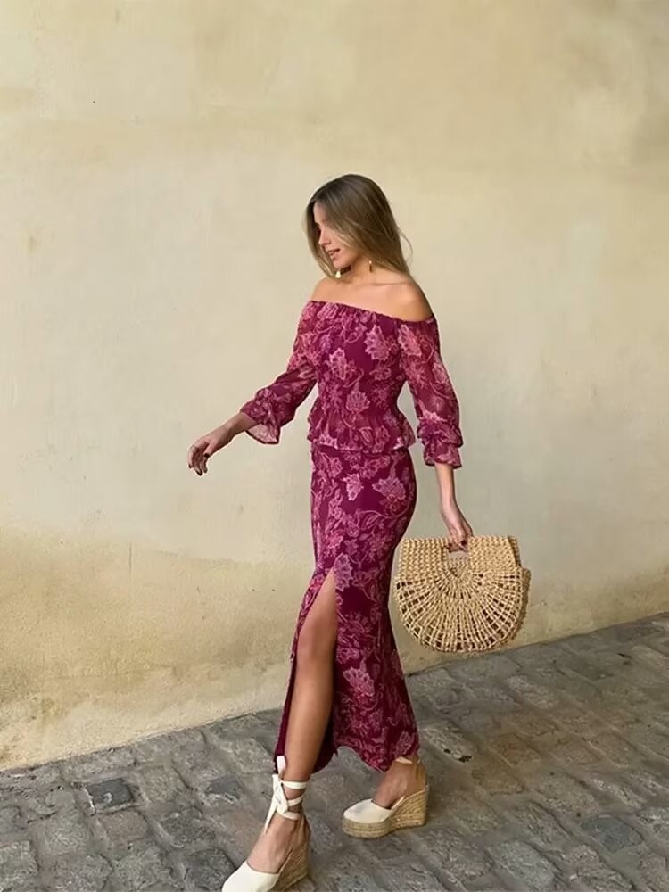 Conjunto de dos piezas con est - Vintage Fashion In 2025 reseña y precio