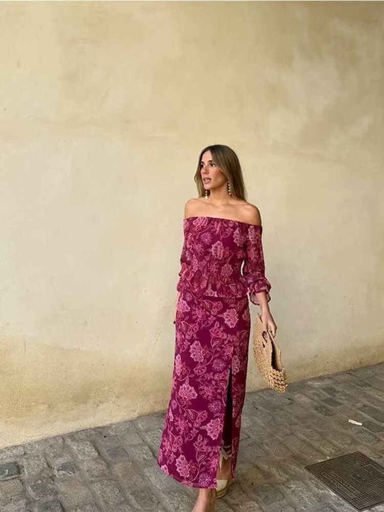 Conjunto de dos piezas con est - Vintage Fashion In 2025 reseña y precio