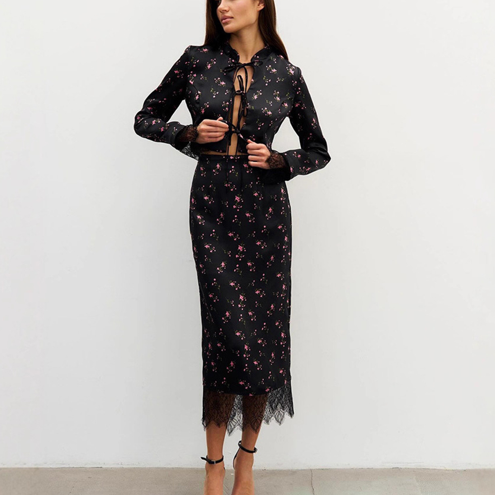 Conjunto de Vestido de 2 Pieza - Vintage Fashion Women Dresses reseña y precio