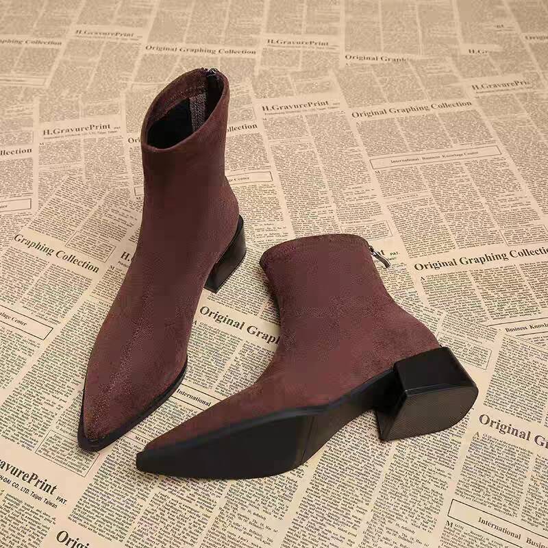 Nuevos botines modernos de tac - Vintage Fashion Women Dresses reseña y precio