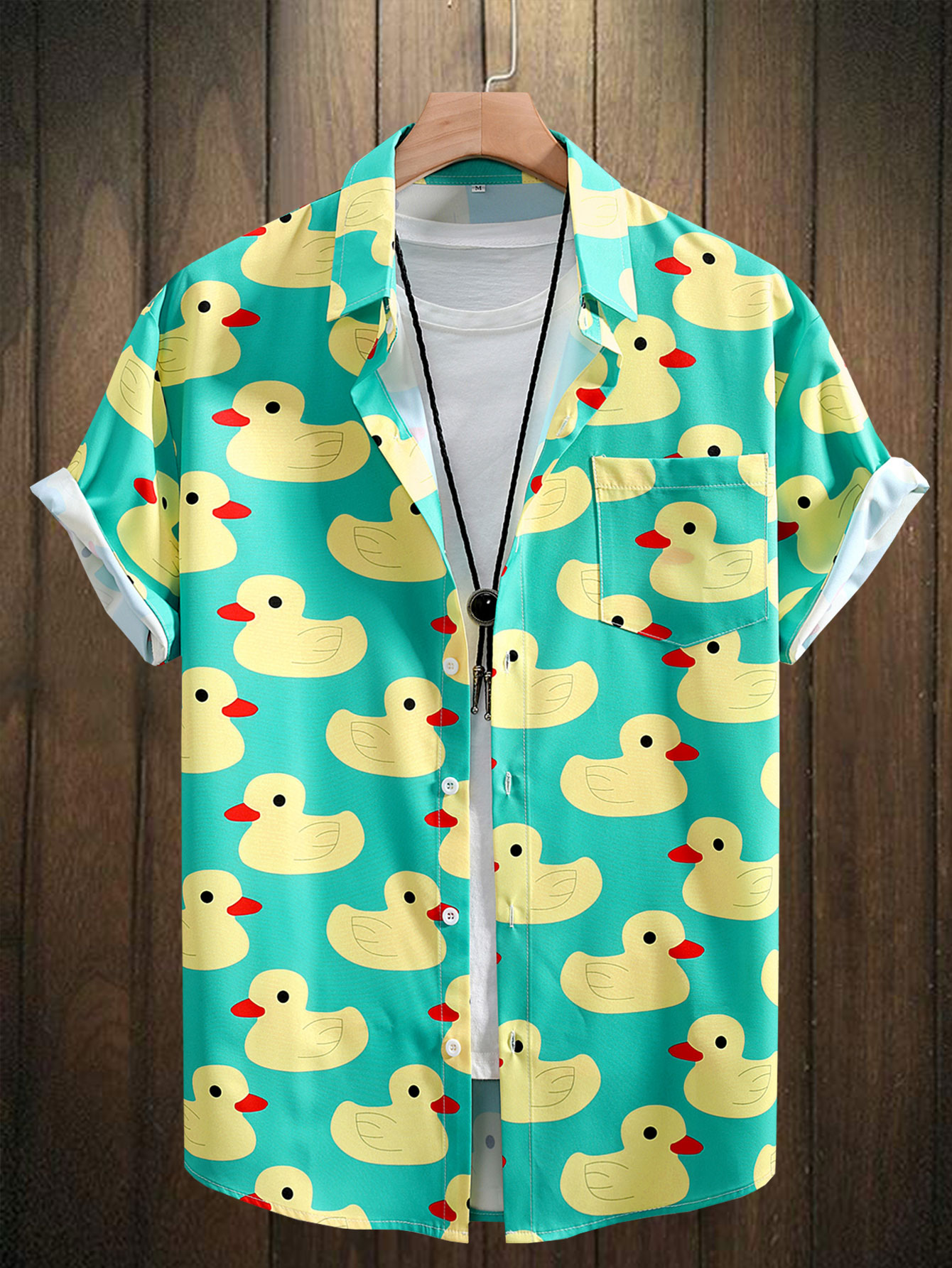 Camisa de Hombre, Estampado de - Bowling Shirt Camp reseña y precio