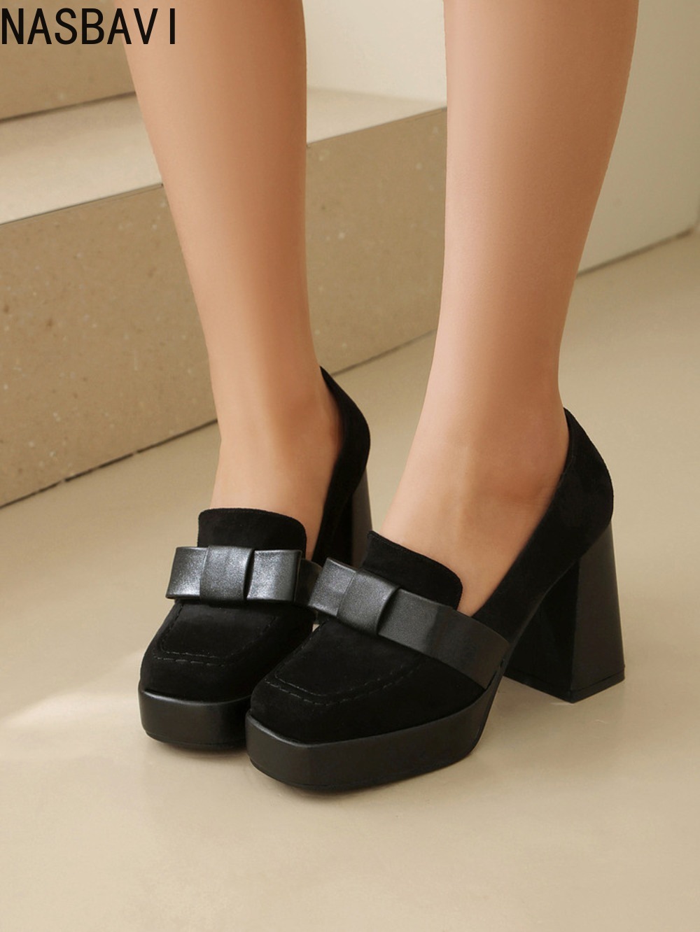 Nuevos zapatos de tacón cuadra - Vintage Fashion Women Dresses reseña y precio