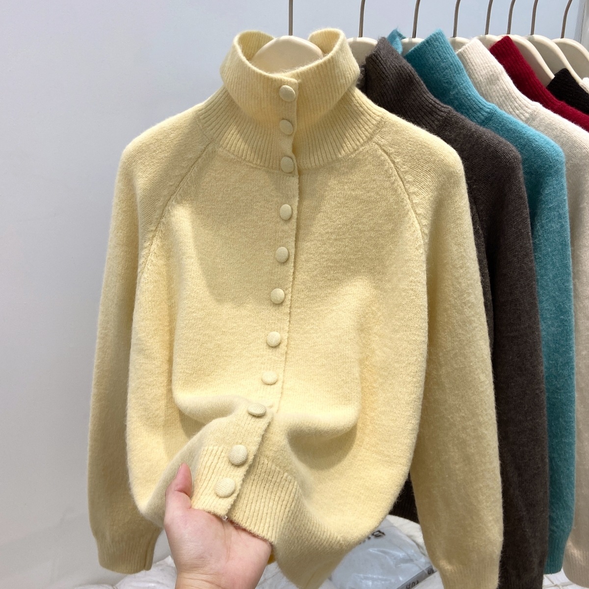 Nuevo Suéter de Punto para Muj - Turtleneck Knit 90S reseña y precio