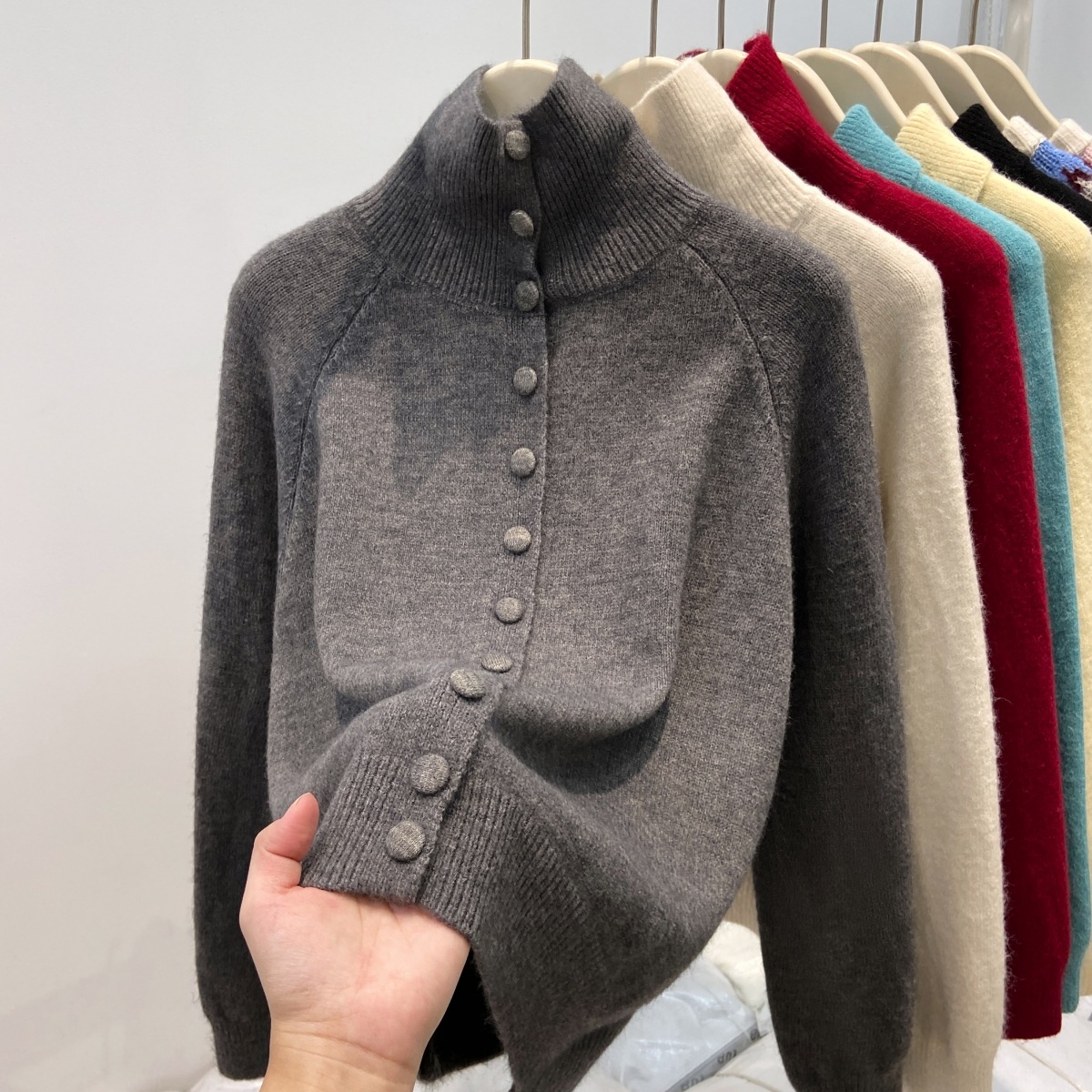 Nuevo Suéter de Punto para Muj - Turtleneck Knit 90S reseña y precio