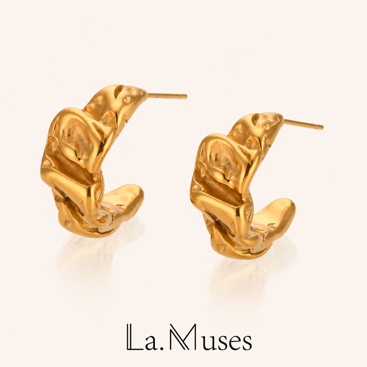 La.Muses-pendientes de aro inu - Vintage Fashion La reseña y precio