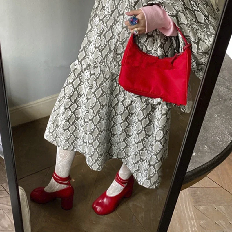 Zapatos de tacón alto de cuero - Vintage Fashion Women Dresses reseña y precio